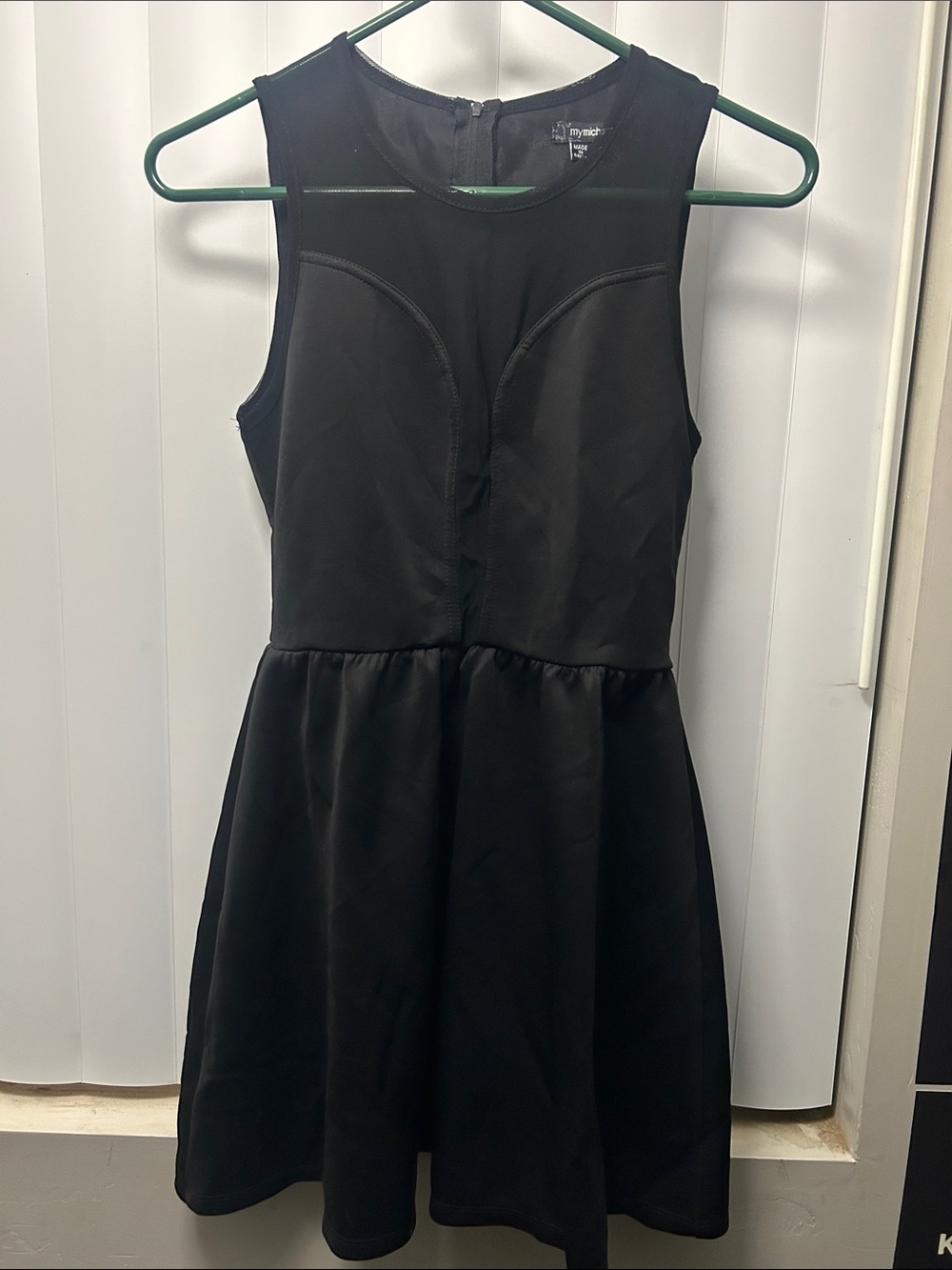 Miche Black Sleeveless Fit-and-Flare Dress